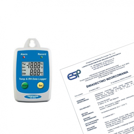 TM-305U Rejestrator temperatury i wilgotności + świadectwo